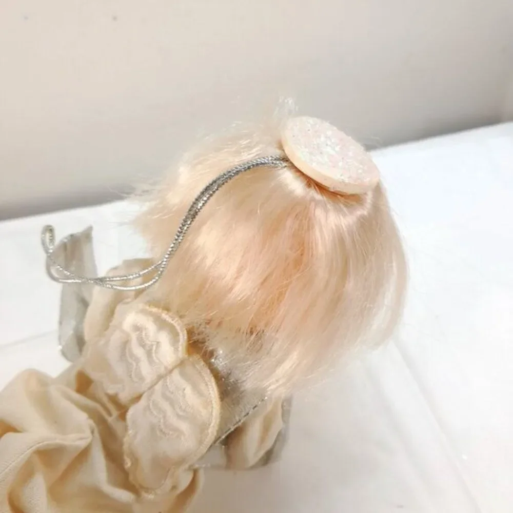 PRECIOUS MOMENTS FLYING ANGEL DOLL HANGING‎ ORNAMENT silver blonde boy Vintage